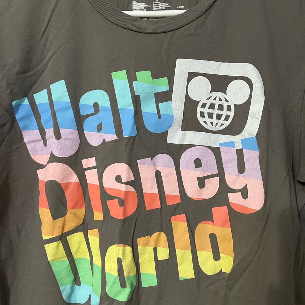 Disney Gray and Blue Short Sleeve Tee